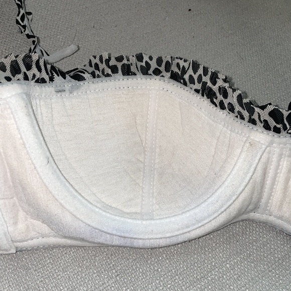 Sophie & Me Adorable Cow Print Balconette Bra 34C - Picture 8 of 10